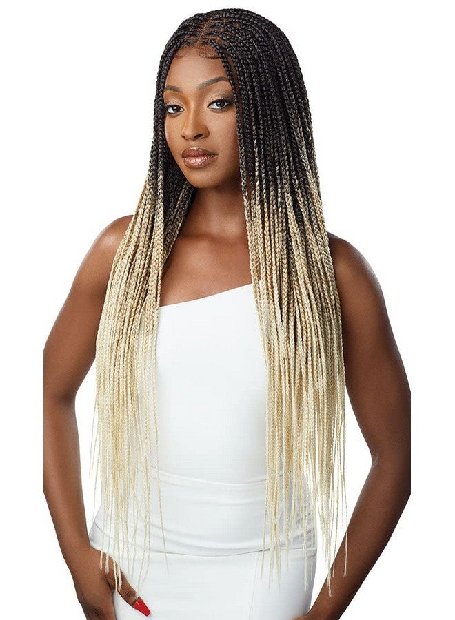 Outre 13X4 Lace Frontal Wig Pre Braided Knotless Box Braids Hd Transparent Knotless Square Part Braids (1) - Image 1