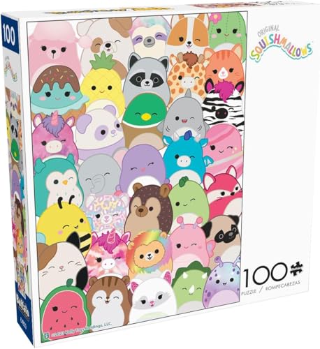 Buffalo Games - Squishmallow - Squishmallows - Buddies - 100 Piece Jigsaw Puzzle for Families -Challenging Puzzle Perfect for Game Nights - Finished Size is 15.00 x 11.00 - Image 1