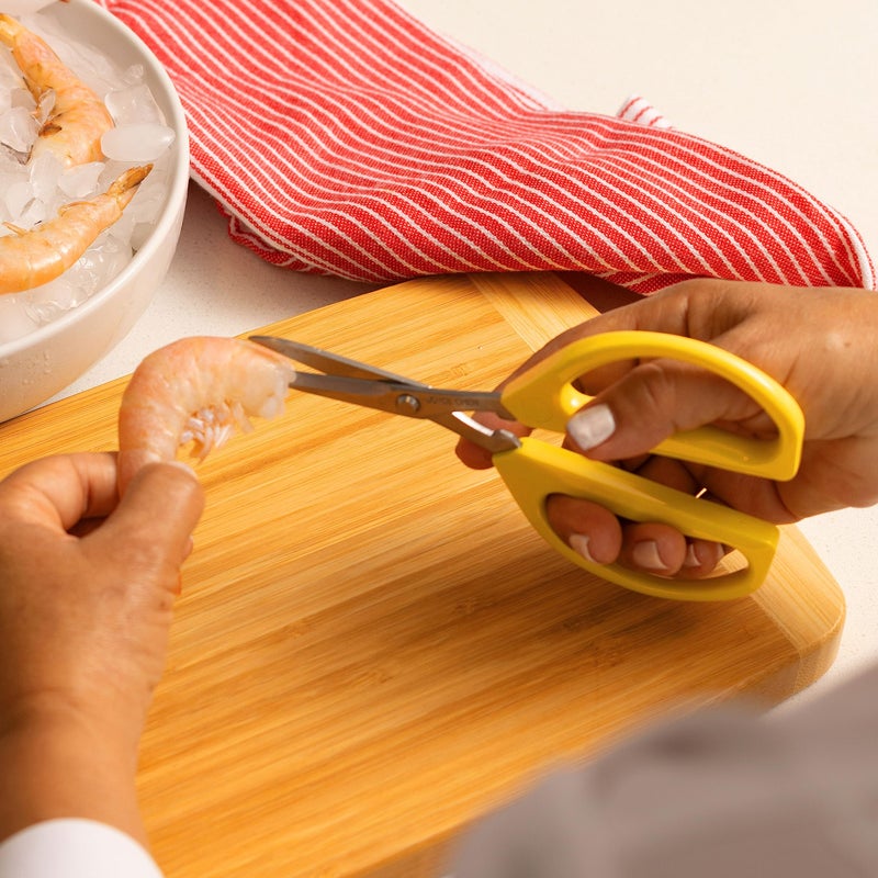 Joyce Chen Original Unlimited Kitchen Scissors All Purpose Kitchen Shears With Comfortable Handles, Yellow - Image 2