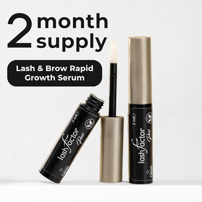 Lashfactor Pro Lash Brow Rapid Growth Serum Eyebrow Serum for Thicker Healthier Brows Lash Lash and Brow Daily Care 100 Vegan 2ml