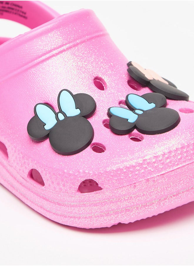 Disney Girls Minnie Mouse Accent Slip-On Clogs  - Image 5