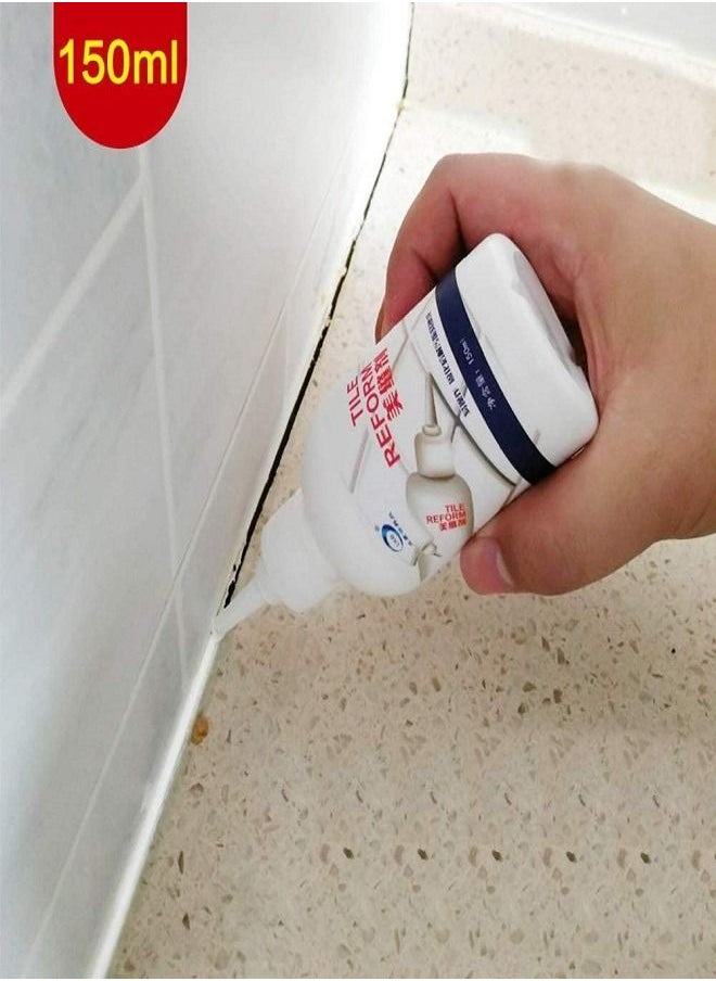 Generic - Tile Reform Grouting Waterproof Anti-fungus & Restore The Look Paint White 150ml - Image 1