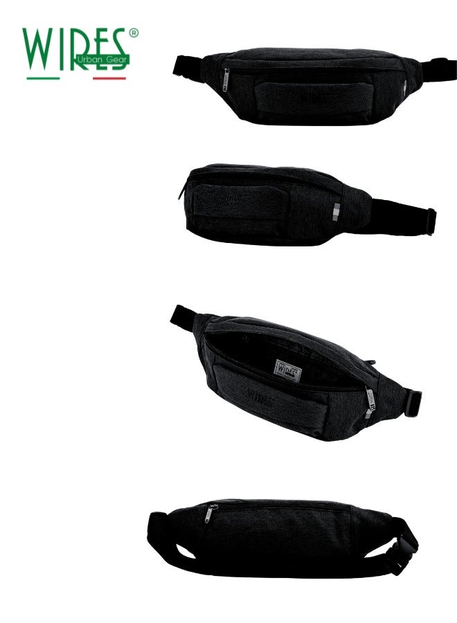 Wires Wires Fanny Pack for Men & Women, Unisex Waist Bag, Waist Pack for Men & Women with Adjustable Strap for Sports, Marathon, Gym, Casual, Hiking & Cycling, Fanny Bag for Traveling, Outdoor (Black)  - Image 5