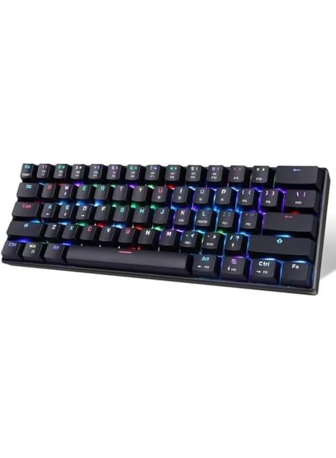erorex Ck61 Rgb Mechanical Gaming Keyboard With Red Switches Black - Image 2