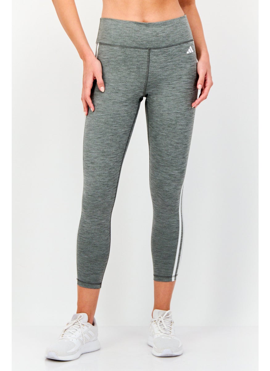 Adidas Women Tight Fit Training 7/8 Leggings, Heather Grey  - Image 1