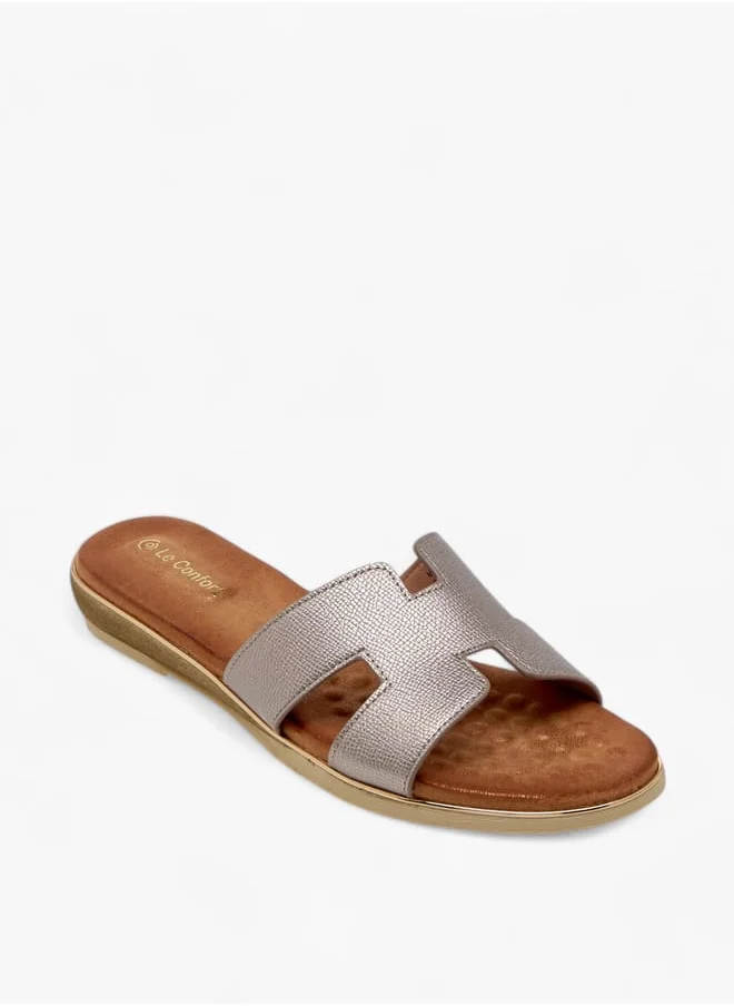 لو كونفورت Women Cutout Detail Slip-On Sandals