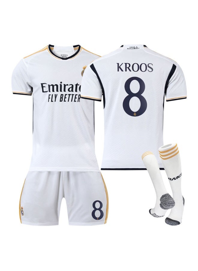 Real Madrid football jerseys and shorts sets, breathable and quick-drying sports uniforms, football team jerseys, men's and women's youth teams, multiple sizes and colors, for training, matches and street wear - Image 1