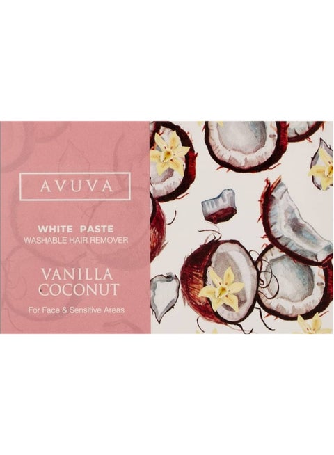 Avuva White Paste For Hair Removal Coconut And Vanilla 100 G