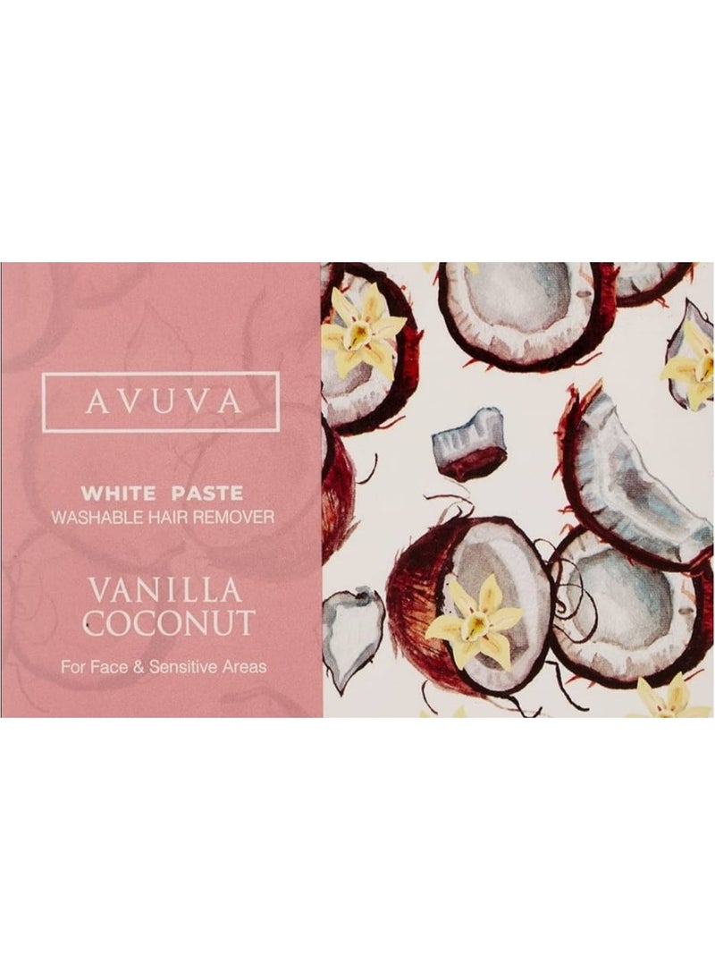 Avuva - Avuva White Paste For Hair Removal Coconut And Vanilla 100 G - Image 1