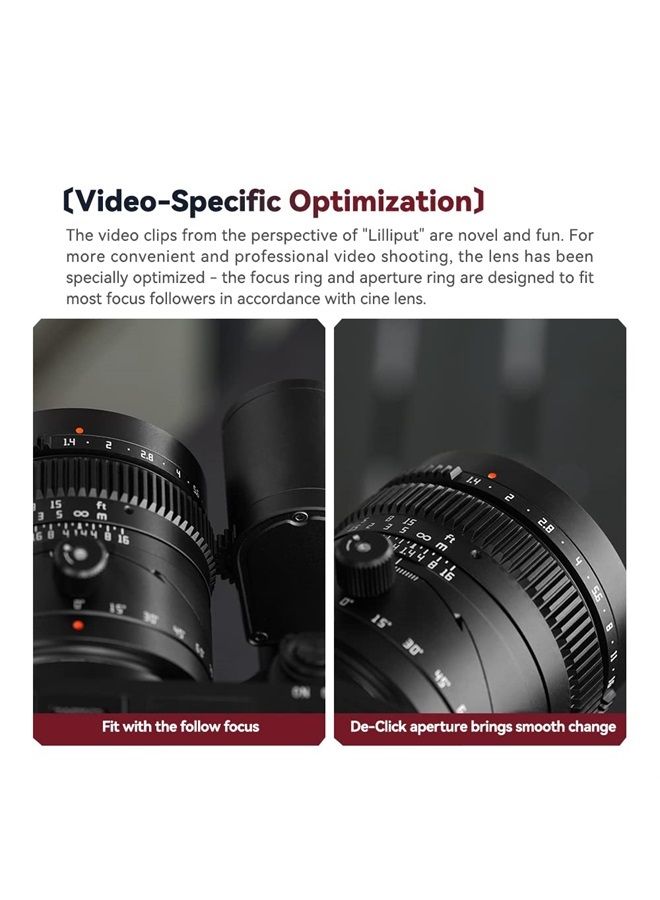 TTArtisan TTartisan 50mm F1.4 Tilt Lens, Compatible with Full-Frame Nikon Z-Mount Mirrorless Cameras Z5 Z6 Z7 Z6II Z7II Z9  - Image 4