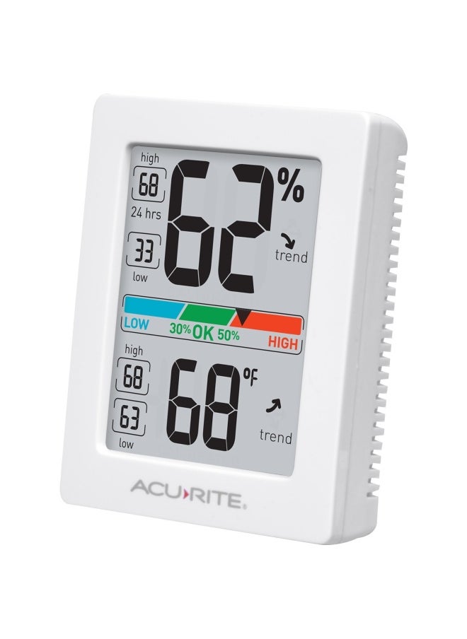 Acurite - Digital Hygrometer With Indoor Monitor And Comfort Scale 01083M Room Thermometer Gauge Temperature Humidity 3 X 2.5 Inches - Image 1