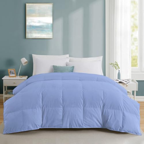 Razzai All-Season Comforter 220 GSM | Super Soft Fluffy & Lightweight Comforter Single Bed Comforter (60" X 90" Inches/152Cm X 228Cm) - Single Bed Comforter | Sky Blue - Image 1