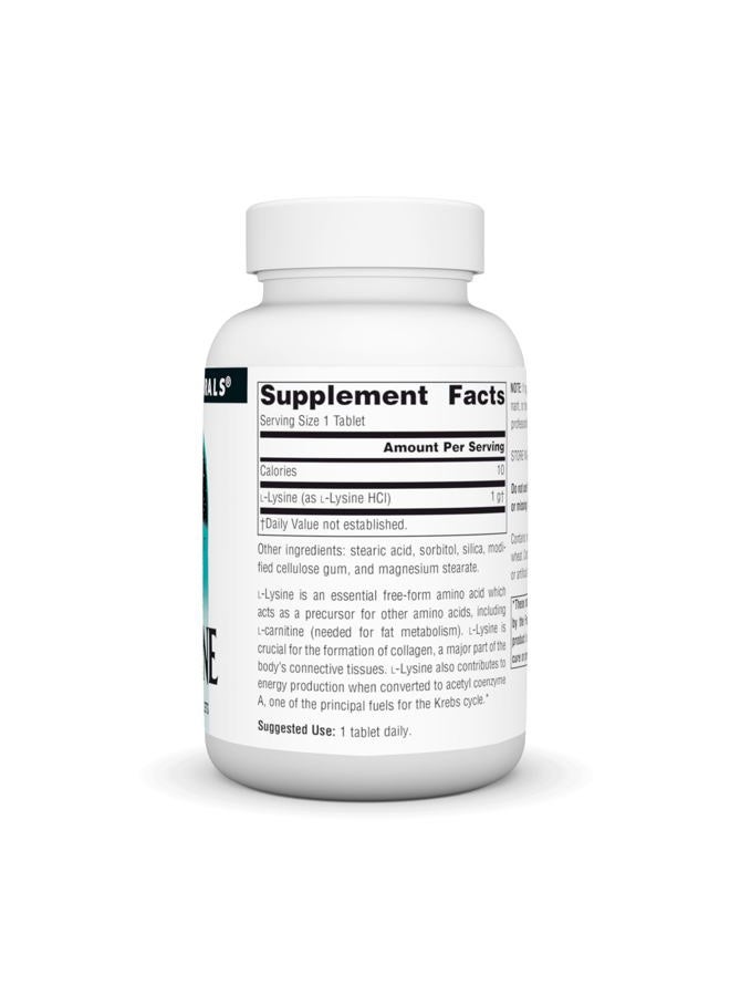 Source Naturals L-Lysine 1000 mg Free Form - Amino Acid Supplement Supports Energy Formation & Collagen - 50 Tablets - Image 2