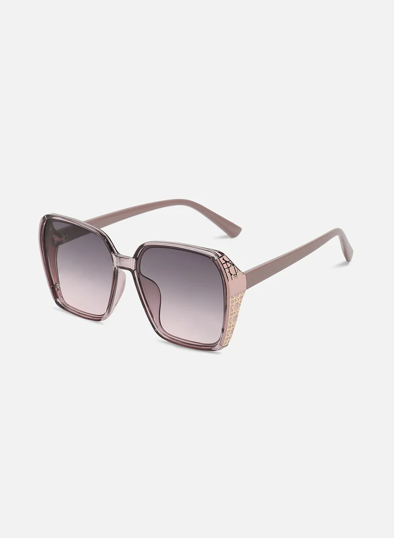 صوص هاوت Gradient Oversized Sunglasses - Blush Pink