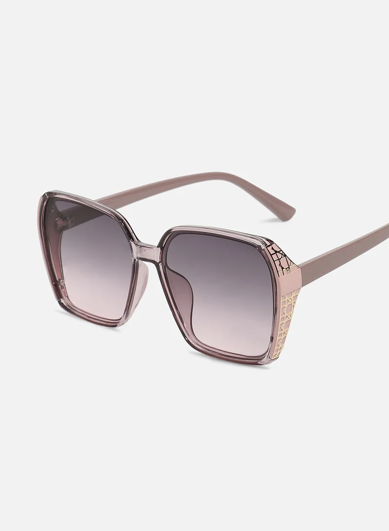 صوص هاوت Gradient Oversized Sunglasses - Blush Pink