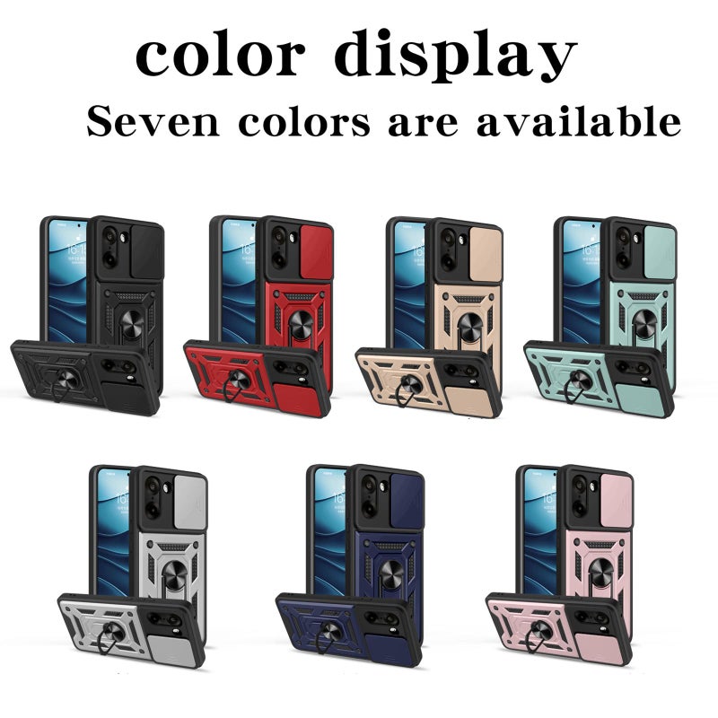 إيروريكس جراب هاتف OnePlus Ace 5 Racing / Nord CE5 بتصميم كاميرا منزلقة من مادة TPU+PC (أزرق) - Image 2