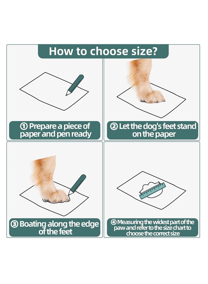 SYOSI Dog Shoes 4 Pcs Size 2 Anti Slip Breathable Waterproof Dog Booties Boot Paw Protector for Small Dog Dog Hiking Shoes with Reflective Adjustable Strap Zipper Puppy Shoe for Hot Pavement Winter Snow - Image 2