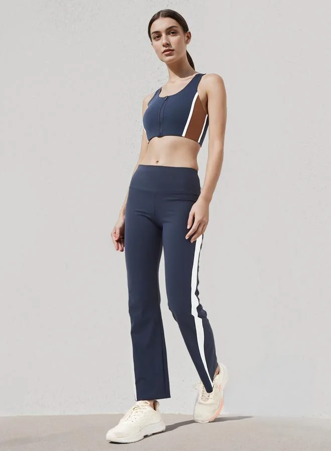 ADOT by Splash Colourblock Flared Leggings