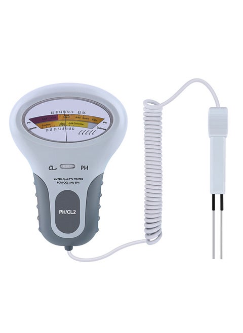 PC102 Portable Water Quality Tester Digital 2 in 1 PH & Chlorine Level CL2 Meter Detector for Swimming Pool Spa