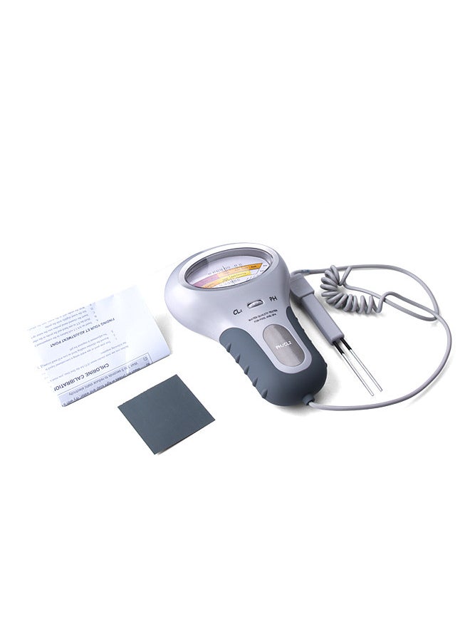 Lepmerk - PC102 Portable Water Quality Tester Digital 2 in 1 PH & Chlorine Level CL2 Meter Detector for Swimming Pool Spa - Image 1