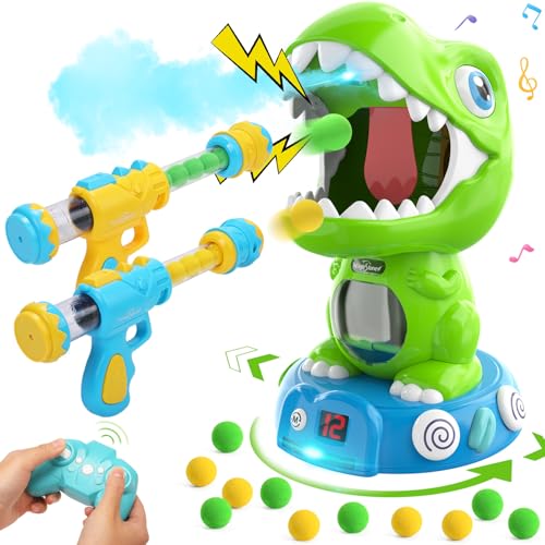 EagleStone Remote Control Movable Shooting Dinosaur Toys for Kids 3557Electronic Dino Shooting Game with Spay Auto Scoring Light SoundsParty FavorsToys for 345 67 8 Year Old Boys Girls - Image 1