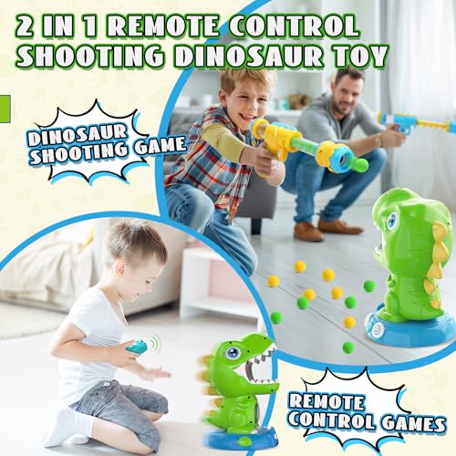 EagleStone Remote Control Movable Shooting Dinosaur Toys for Kids 3557Electronic Dino Shooting Game with Spay Auto Scoring Light SoundsParty FavorsToys for 345 67 8 Year Old Boys Girls - Image 5