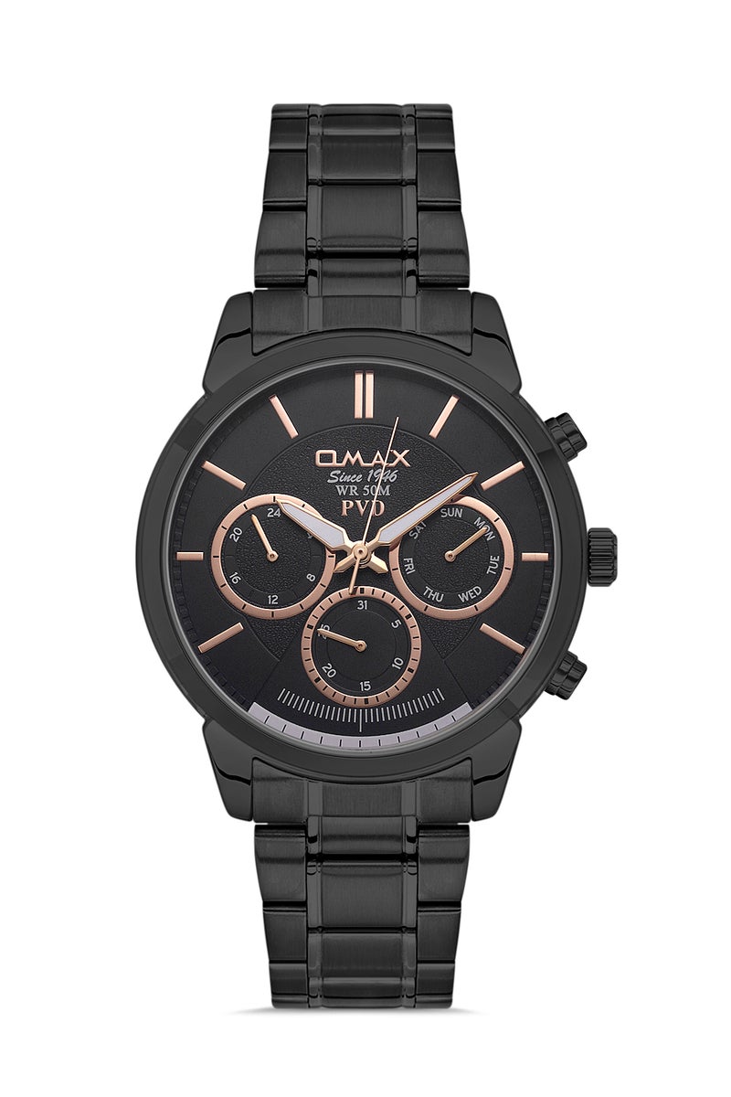 OMAX Men's Wrist-Watch | Analog | Stainless Steel Band | Elegant Design - Image 1