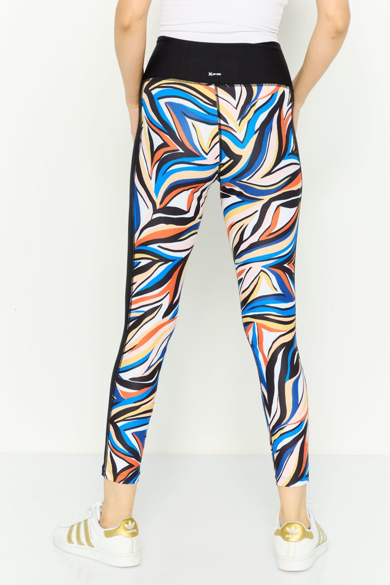 Hurley Women Sportswear Fit Training Leggings, Multicolor - Image 3