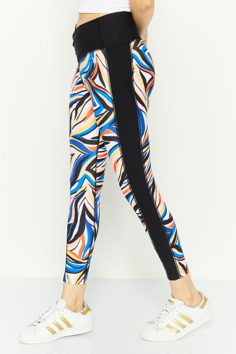 Hurley Women Sportswear Fit Training Leggings, Multicolor - Image 2