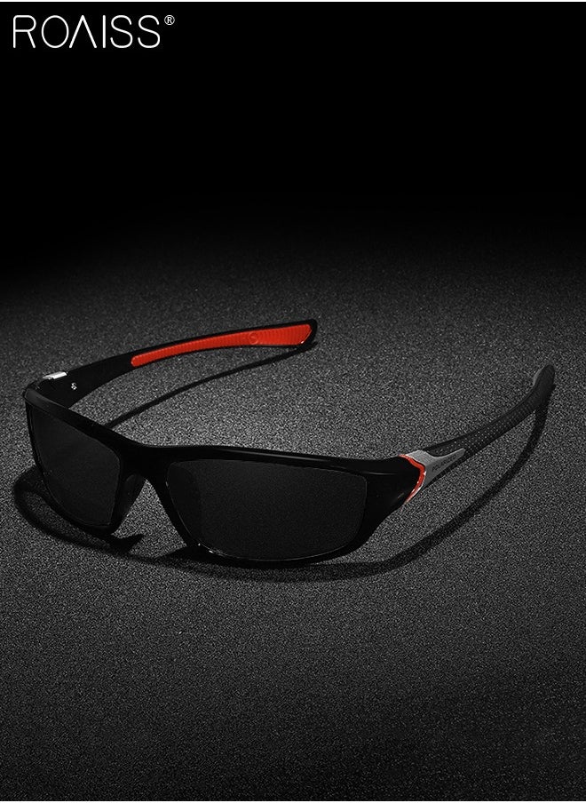 Polarized Sports Sunglasses for Men Women, UV400 Protection Cycling Glasses with Black Red PC Frame, Goggles for Baseball Running Fishing Golf 63mm - pzsku/ZDCBDDC84572213C79F35Z/45/_/1711706139/847cf9d4-9a22-4d55-97e3-cb1aeaf74602