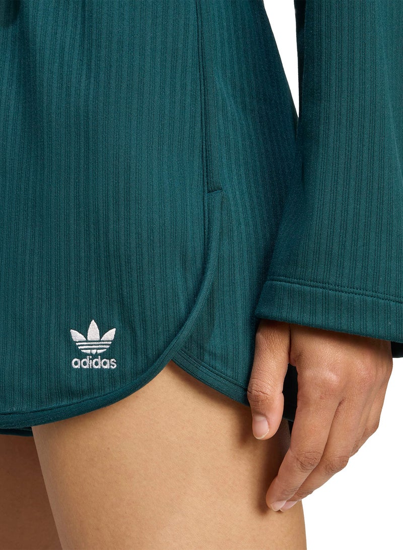 adidas Originals Essential Wide Ribbed Sprinter Shorts  - Image 3