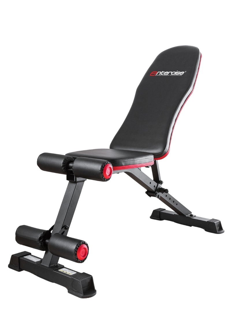 Entercise Adjustable Weight Bench 108 – Multi-Purpose Gym Bench for Strength Training - Image 1
