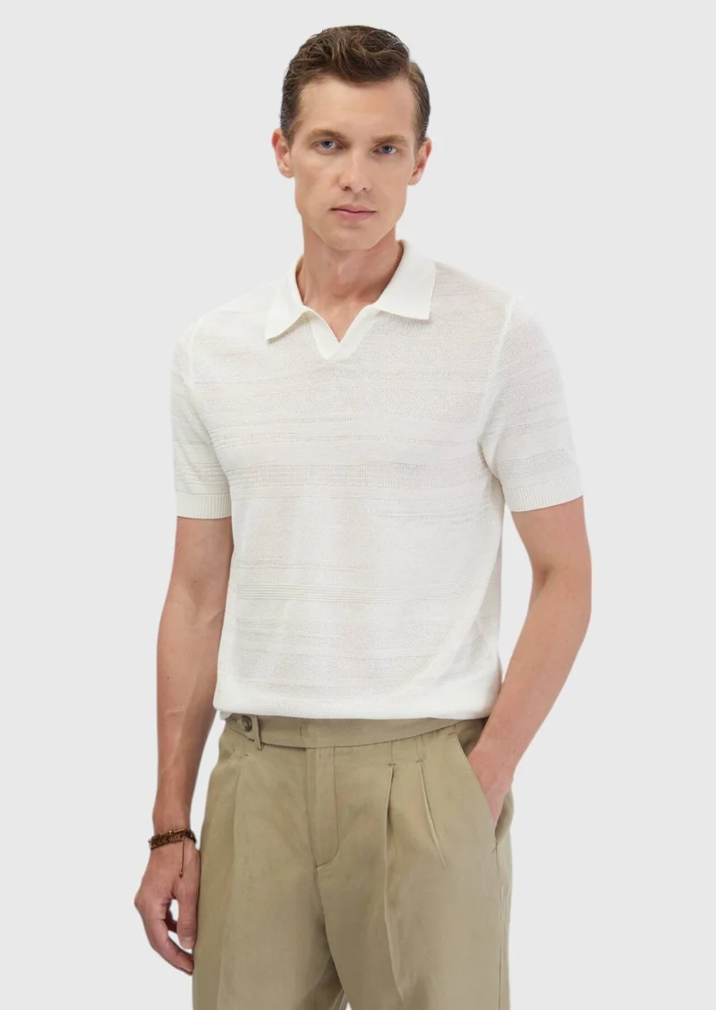 RAMSEY Ecru Knitwear