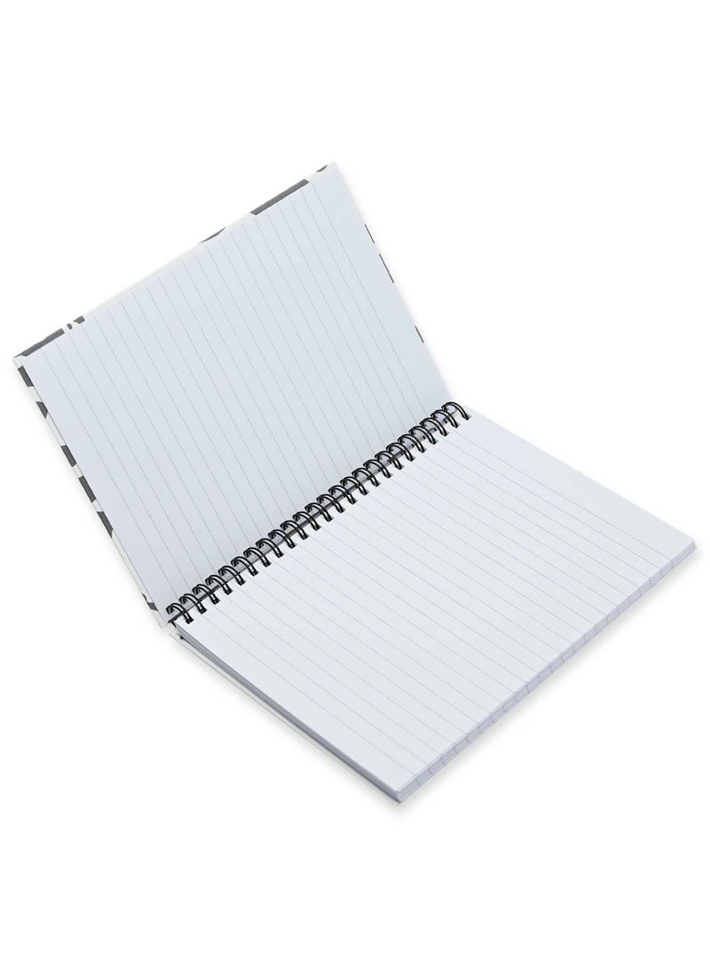 FIS Pack Of 5 Spiral Hard Cover Notebook, 96 Sheets A5 Panda Design 2 -FSNBSHCA596-PAN2 - Image 2