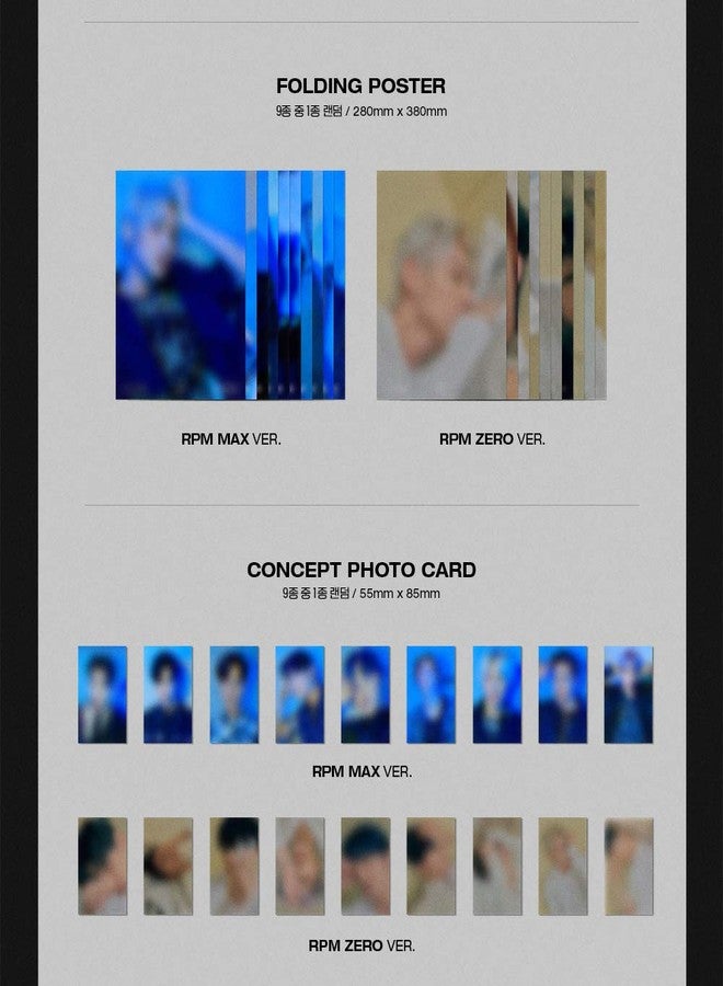 FNC SF9 - RPM [RPM MAX ver.] (7th Mini Album) Album+Extra Photocards Set - Image 4