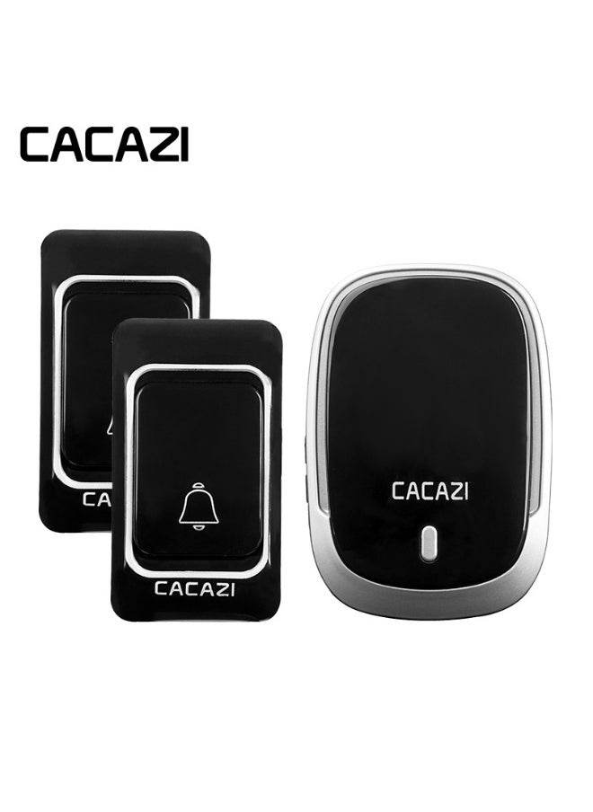 CACAZI Home Remote Wireless Doorbell Ac Electronic Remote Doorbell 