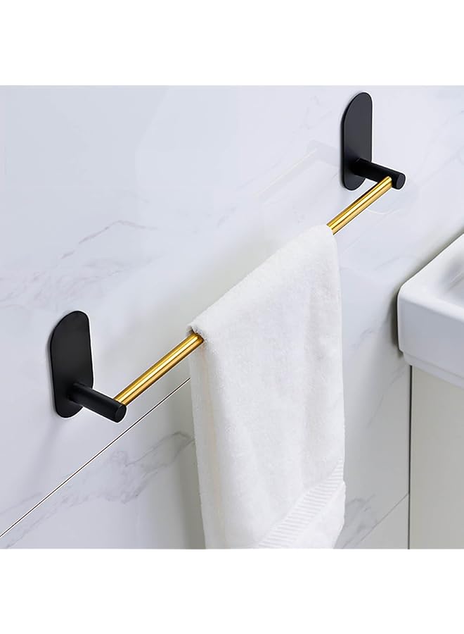 promass 44cm SUS304 Stainless Steel Towel Bar - Wall-Mounted Single Rod with Brushed Nickel or Matte Black Finish - Durable, Space-Efficient Bathroom Organizer Accessory for Modern Homes - Image 1
