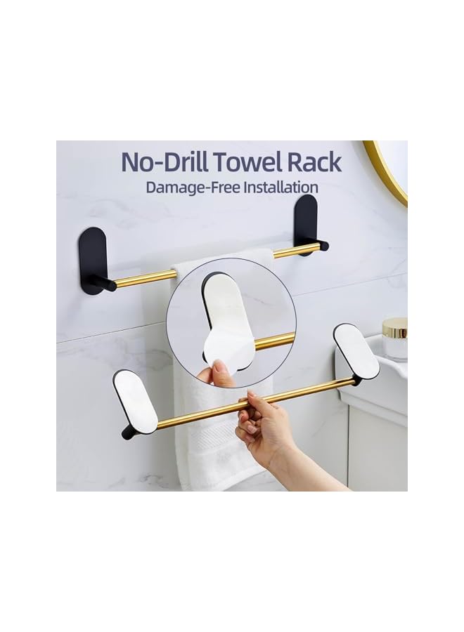 promass 44cm SUS304 Stainless Steel Towel Bar - Wall-Mounted Single Rod with Brushed Nickel or Matte Black Finish - Durable, Space-Efficient Bathroom Organizer Accessory for Modern Homes - Image 5