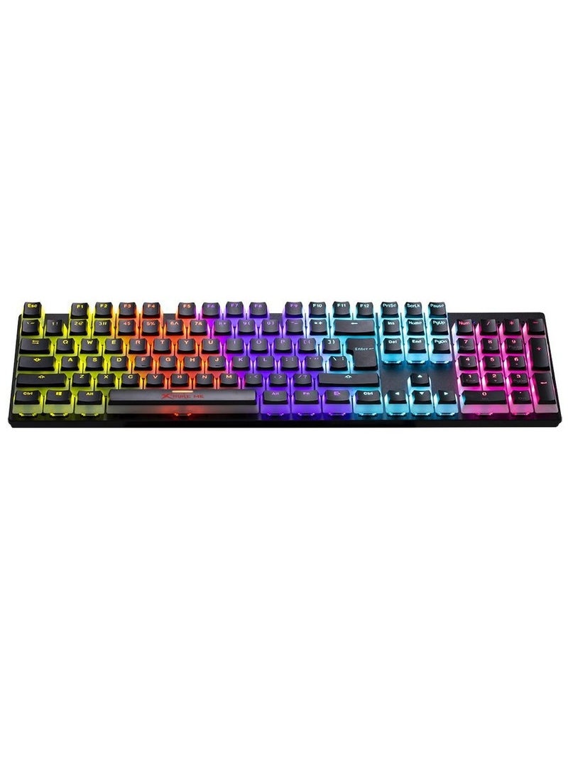 XTRIKE ME X TRIK MY GK-915P Gaming Keyboard, Mechanical, Rainbow Backlight, 104 Keys, Blue Switch-BLACK. - Image 2
