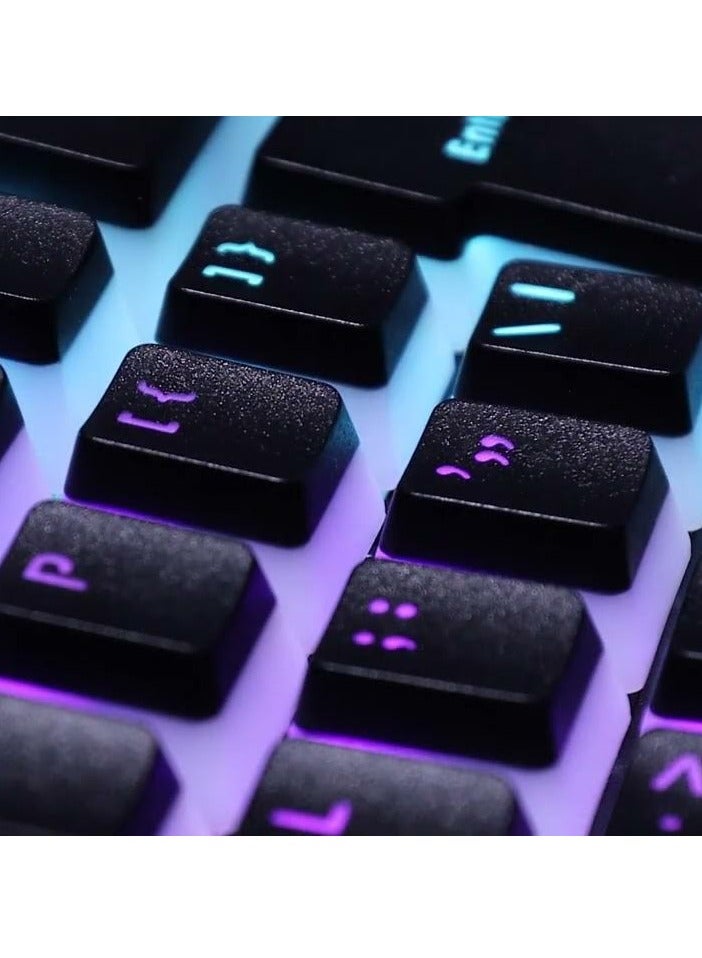 XTRIKE ME X TRIK MY GK-915P Gaming Keyboard, Mechanical, Rainbow Backlight, 104 Keys, Blue Switch-BLACK. - Image 5