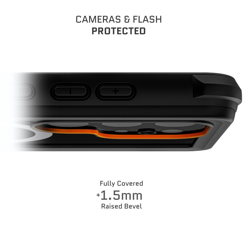 Ghostek Nautical S25 Ultra Waterproof Case with Belt Clip, Screen Protector and Camera Lens Cover Rugged Heavy Duty Magnetic MagSafe Compatible with Samsung Galaxy S25Ultra 2025 (6.9") (Black) - Image 5