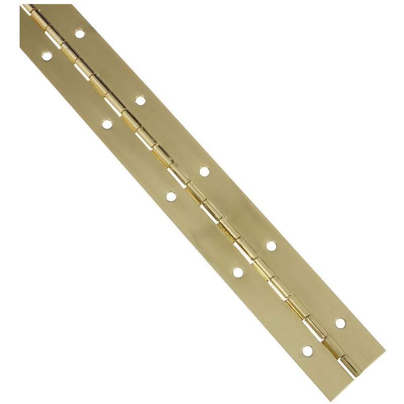 National Hardware N265363 V570 Continuous Hinge in Brass112 x 12