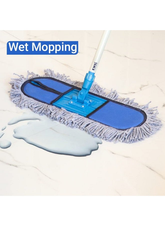 KWEL Dry Floor Mop Refill for Cleaning Living Room Office Suitable for All Types of Floor (Multicolour, 18 Inch) - Image 5