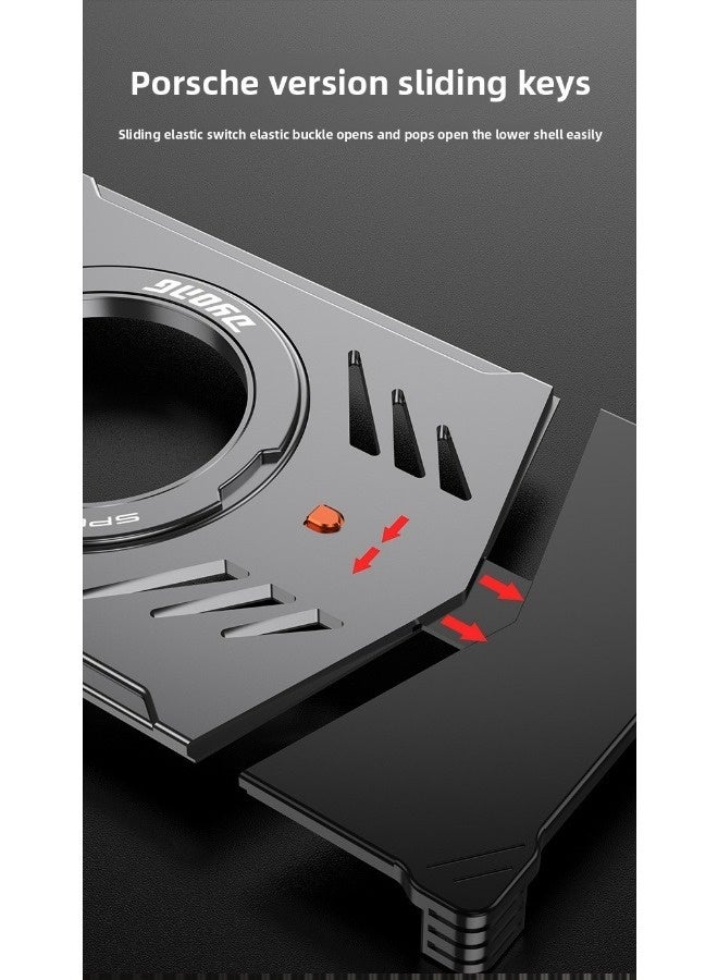 A phone case compatible with the Red Magic 10S Pro, made of metal material with heat dissipation, breathability, magnetic suction, and a frameless design. The phone case is designed with anti drop and shockproof protection - Image 4