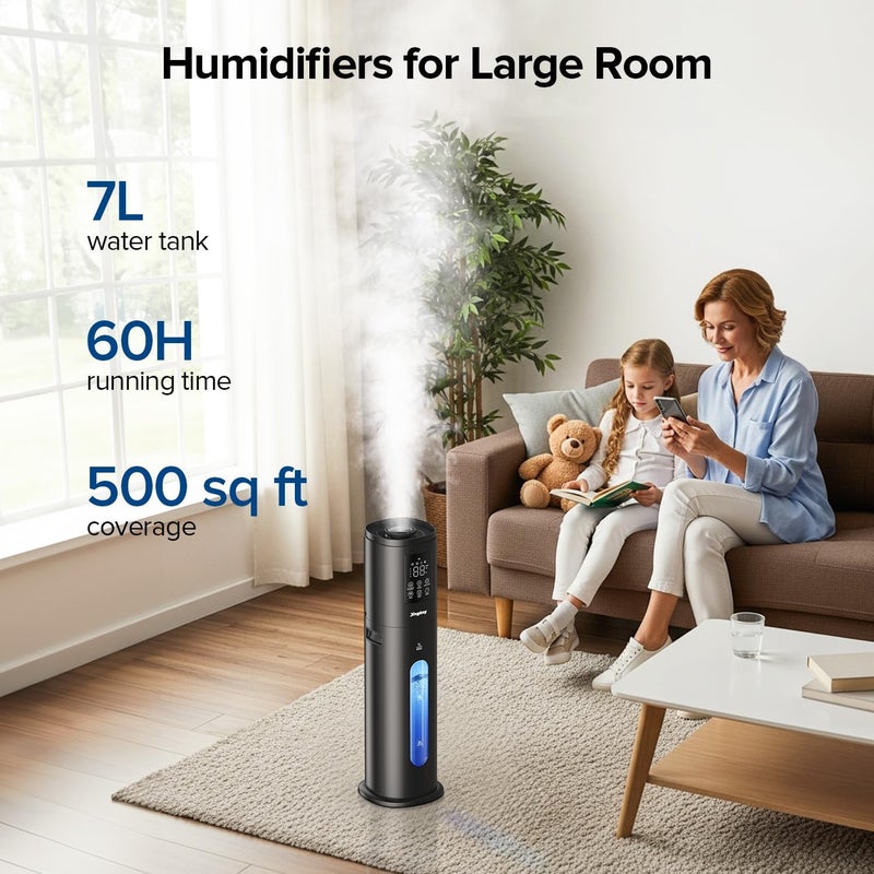 Jingkey 7L Smart Humidifier with App Control, Remote, and 4 Mist Levels - Image 2