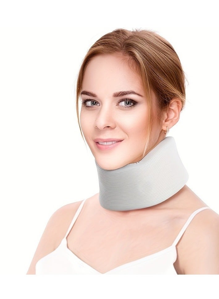 1pc Neck Brace For Sleeping, Soft Foam Cervical Collar For Neck Pain And Support Spine Pressure, Universal Wraps Keep Vertebrae Stable For Cervical Spine Pressure - Image 1