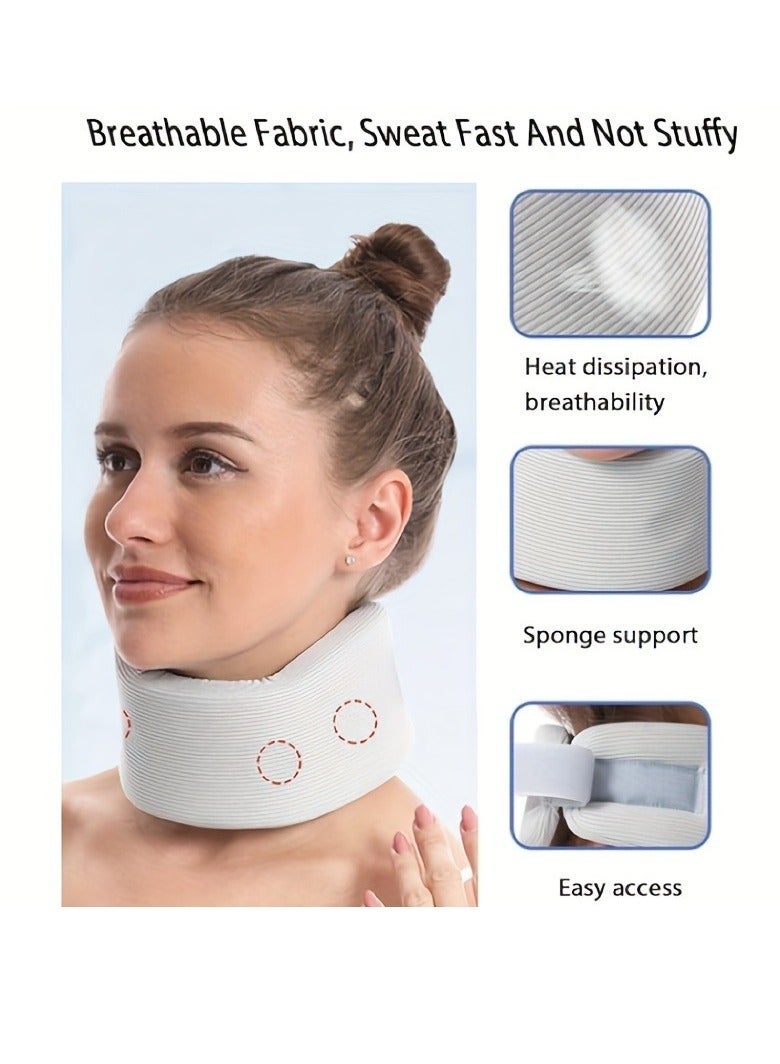 1pc Neck Brace For Sleeping, Soft Foam Cervical Collar For Neck Pain And Support Spine Pressure, Universal Wraps Keep Vertebrae Stable For Cervical Spine Pressure - Image 2