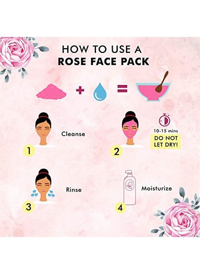 Sorich Organics Usda Organic Rose Petal Powder For Glowing Skin 100 Gm Face Pack Mask For Fairness  - Image 4
