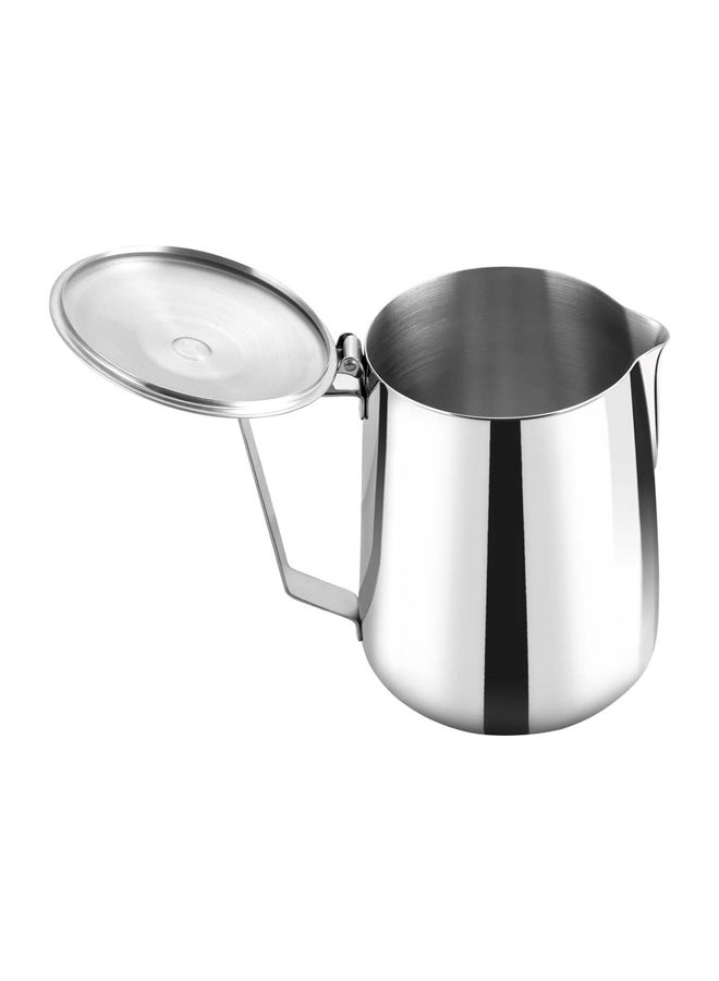 السنيدي ابريق دلة حليب ستانلس ستيل، دلة تفويح قهوة، فضي، سعة 900 مل - Image 3