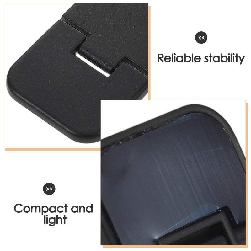 Self-Adhesive Portable Keyboard Riser Mini Laptop Stand Black for Desk - Image 4